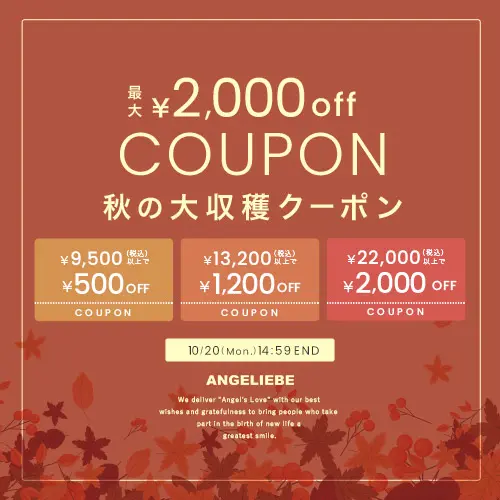 秋の大収穫クーポン