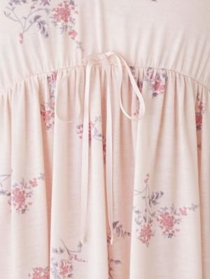 マタニティ パジャマ・ルームウェア|カップ付フラワーキャミドレス　マタニティ・授乳パジャマ・ワンマイル・ホームウェア・大きいサイズ