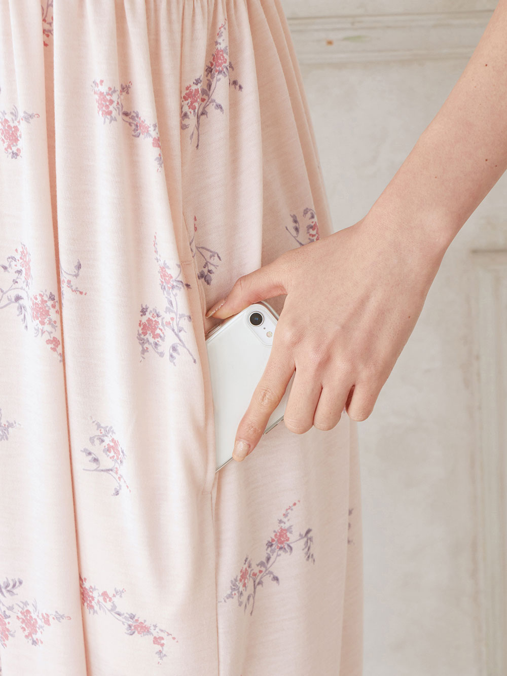 マタニティ パジャマ・ルームウェア|カップ付フラワーキャミドレス　マタニティ・授乳パジャマ・ワンマイル・ホームウェア・大きいサイズ