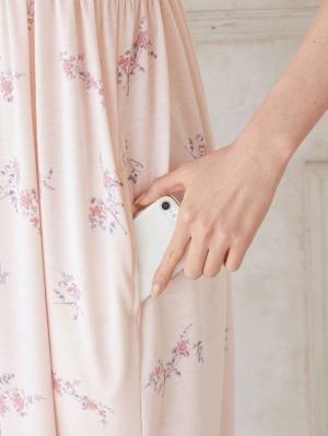 マタニティ パジャマ・ルームウェア|カップ付フラワーキャミドレス　マタニティ・授乳パジャマ・ワンマイル・ホームウェア・大きいサイズ