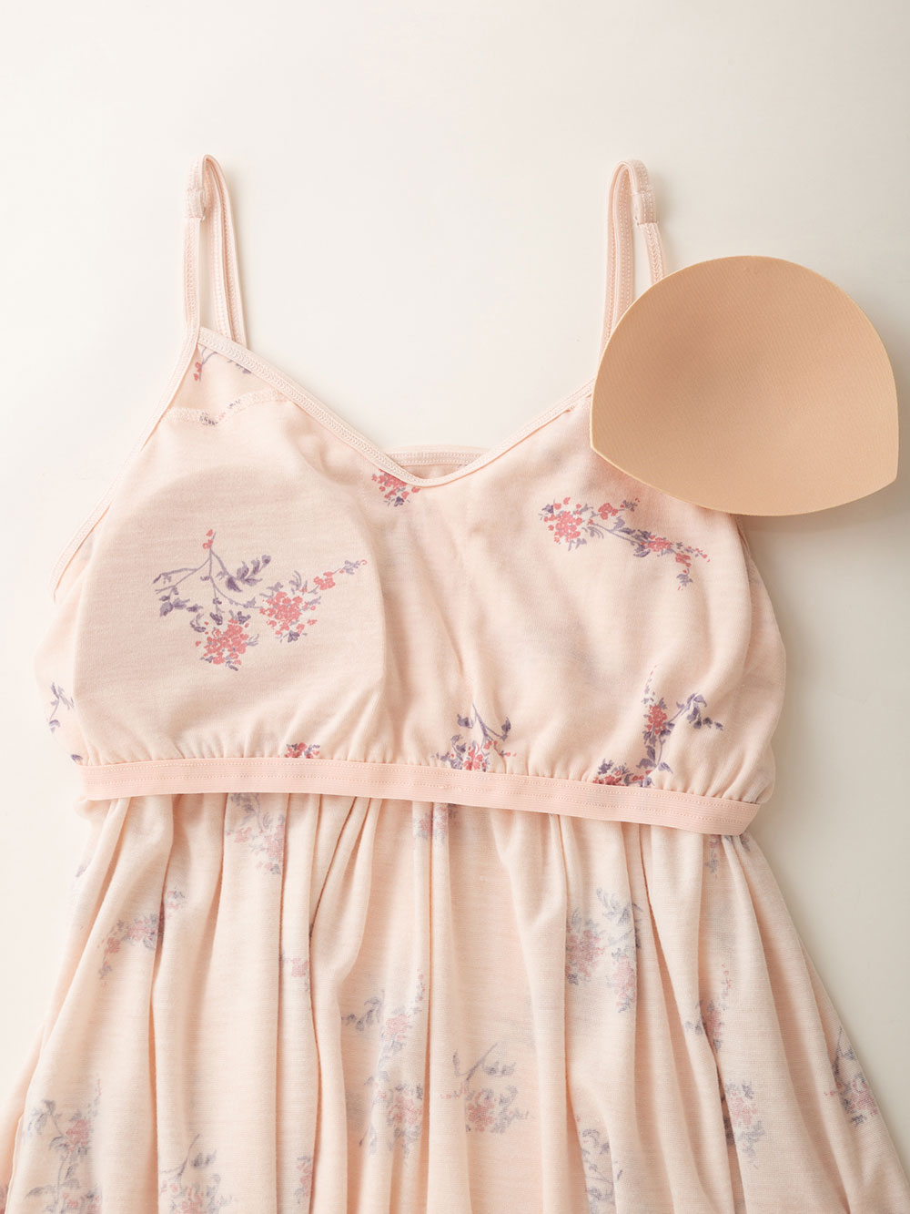 マタニティ パジャマ・ルームウェア|カップ付フラワーキャミドレス　マタニティ・授乳パジャマ・ワンマイル・ホームウェア・大きいサイズ