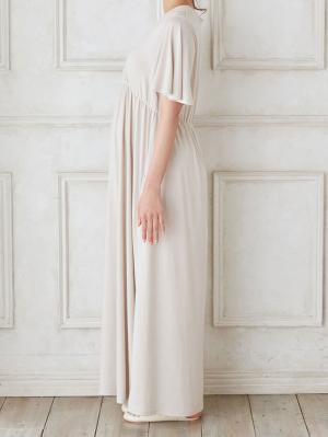 マタニティ パジャマ・ルームウェア|カップ付半袖カシュクールワンピース　マタニティ・授乳パジャマ・ワンマイル・ホームウェア・大きいサイズ