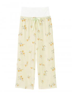 マタニティ パジャマ・ルームウェア|お腹楽リラックスパンツ　マタニティ・産後・リラックスパンツ・パジャマ・大きいサイズ|ペールイエロー