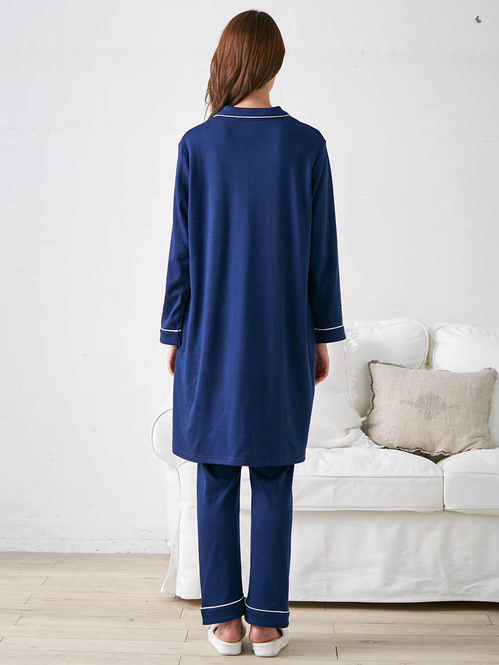 マタニティ パジャマ・ルームウェア|【親子コーデ可】【セット】スムースシャツパジャマ　マタニティ・授乳パジャマ