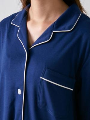 マタニティ パジャマ・ルームウェア|【親子コーデ可】【セット】スムースシャツパジャマ　マタニティ・授乳パジャマ