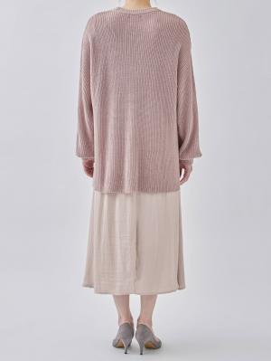 マタニティ ワンピース|ニット×サテン ドッキング ワンピース マタニティ・授乳服【出産後も長く使える】