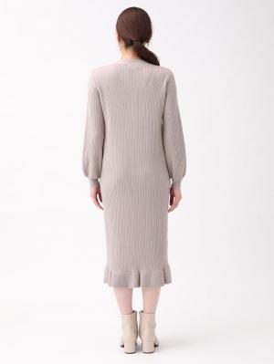 マタニティ ワンピース|カーデ&マーメイドスカートセットアップ風ニットワンピース マタニティ・授乳服【出産後も長く使える】