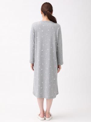 マタニティ パジャマ・ルームウェア|ガーゼ裏毛ジュースプリントネグリジェ　マタニティ・授乳パジャマ