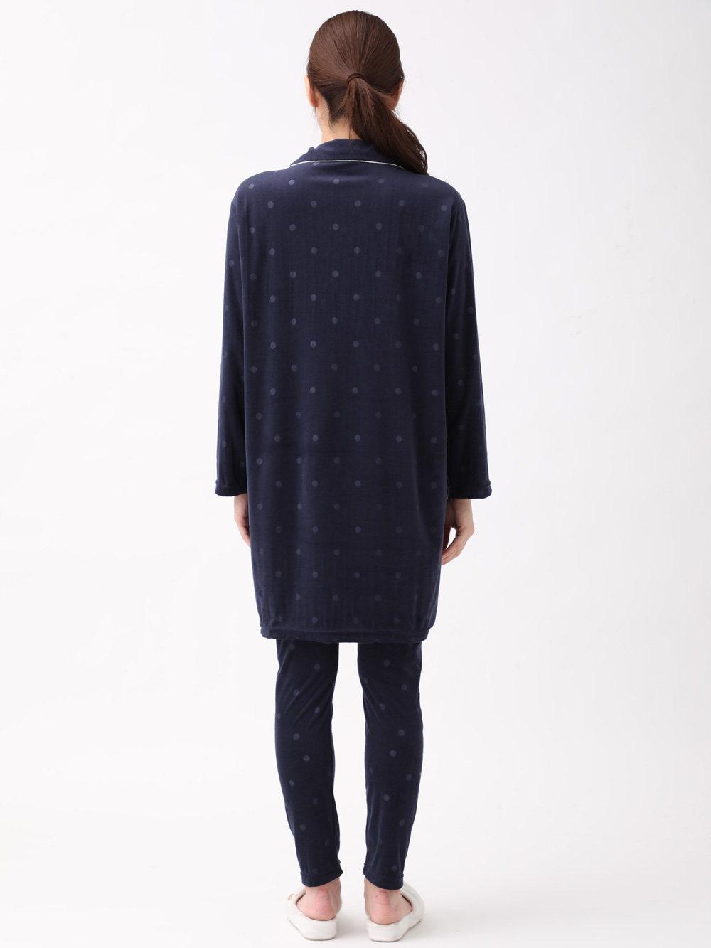 マタニティ パジャマ・ルームウェア|【セット】ベロアニットシームレスパジャマ　マタニティ・授乳パジャマ