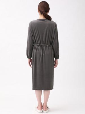 マタニティ パジャマ・ルームウェア|ベロアニットシームレスネグリジェ　マタニティ・授乳パジャマ