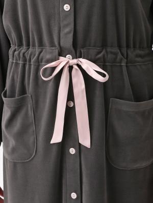 マタニティ パジャマ・ルームウェア|ベロアニットシームレスネグリジェ　マタニティ・授乳パジャマ