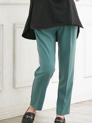 マタニティ パンツ|センタープレスパンツ　マタニティ・産後【出産後も長く使える】|エメグリーン