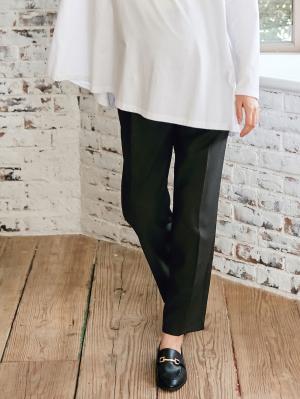 マタニティ パンツ|センタープレスパンツ　マタニティ・産後【出産後も長く使える】|ブラック