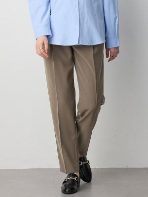 マタニティ パンツ|センタープレスパンツ　マタニティ・産後【出産後も長く使える】|モカグレー