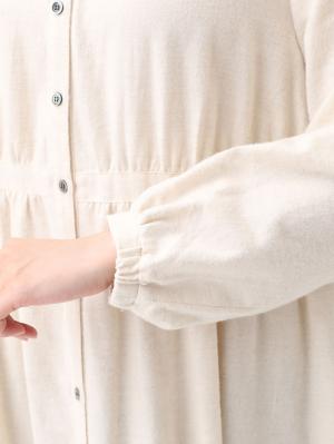 マタニティ ワンピース|微起毛ふんわりフランネルホームウェアワンピース　マタニティ・授乳パジャマ