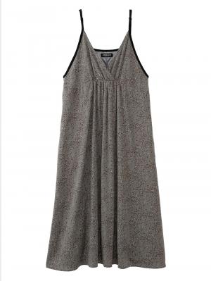 マタニティ ワンピース|エンパイアラインギャザーキャミ ワンピース　マタニティ・授乳服【出産後も長く使える】|グレー