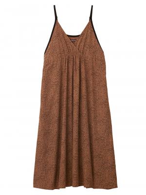 マタニティ ワンピース|エンパイアラインギャザーキャミ ワンピース　マタニティ・授乳服【出産後も長く使える】|ブラウン