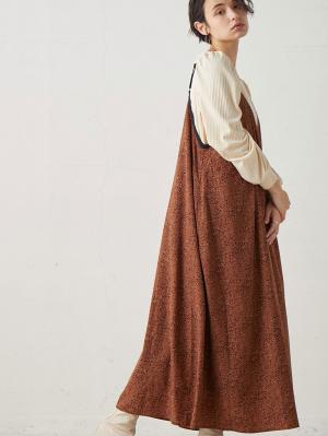 マタニティ ワンピース|エンパイアラインギャザーキャミ ワンピース　マタニティ・授乳服【出産後も長く使える】|ブラウン