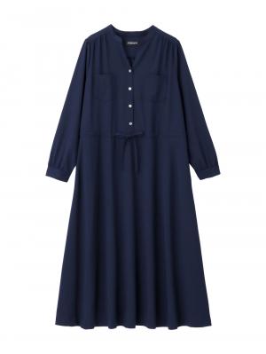 ギャザーシャツ ワンピース マタニティ・授乳服【出産後も長く