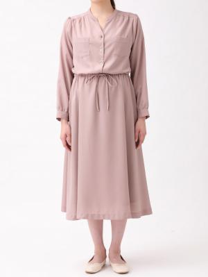 マタニティ ワンピース|ギャザーシャツ ワンピース　マタニティ・授乳服【出産後も長く使える】