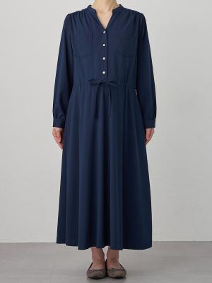 マタニティ ワンピース|ギャザーシャツ ワンピース　マタニティ・授乳服【出産後も長く使える】