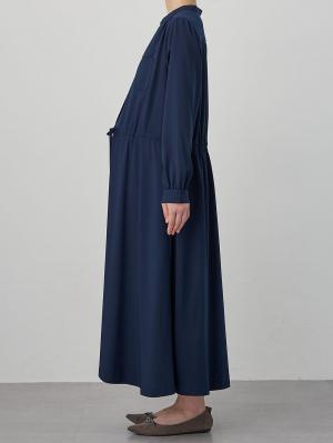 マタニティ ワンピース|ギャザーシャツ ワンピース　マタニティ・授乳服【出産後も長く使える】