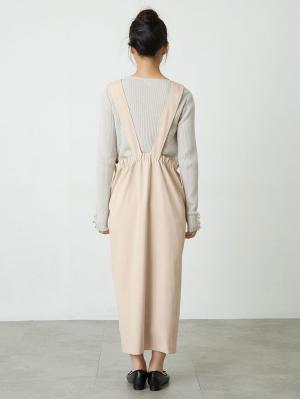 マタニティ ワンピース|ツイルジャンパースカート　マタニティ・授乳服【出産後も長く使える】