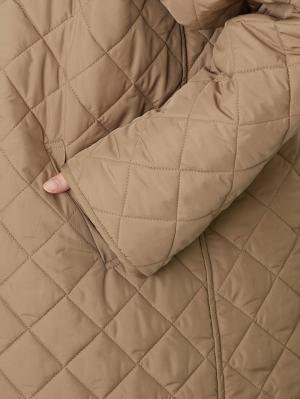 マタニティ アウター（コート）・ママコート|ダッカー付キルティング ショートコート　マタニティ・産後