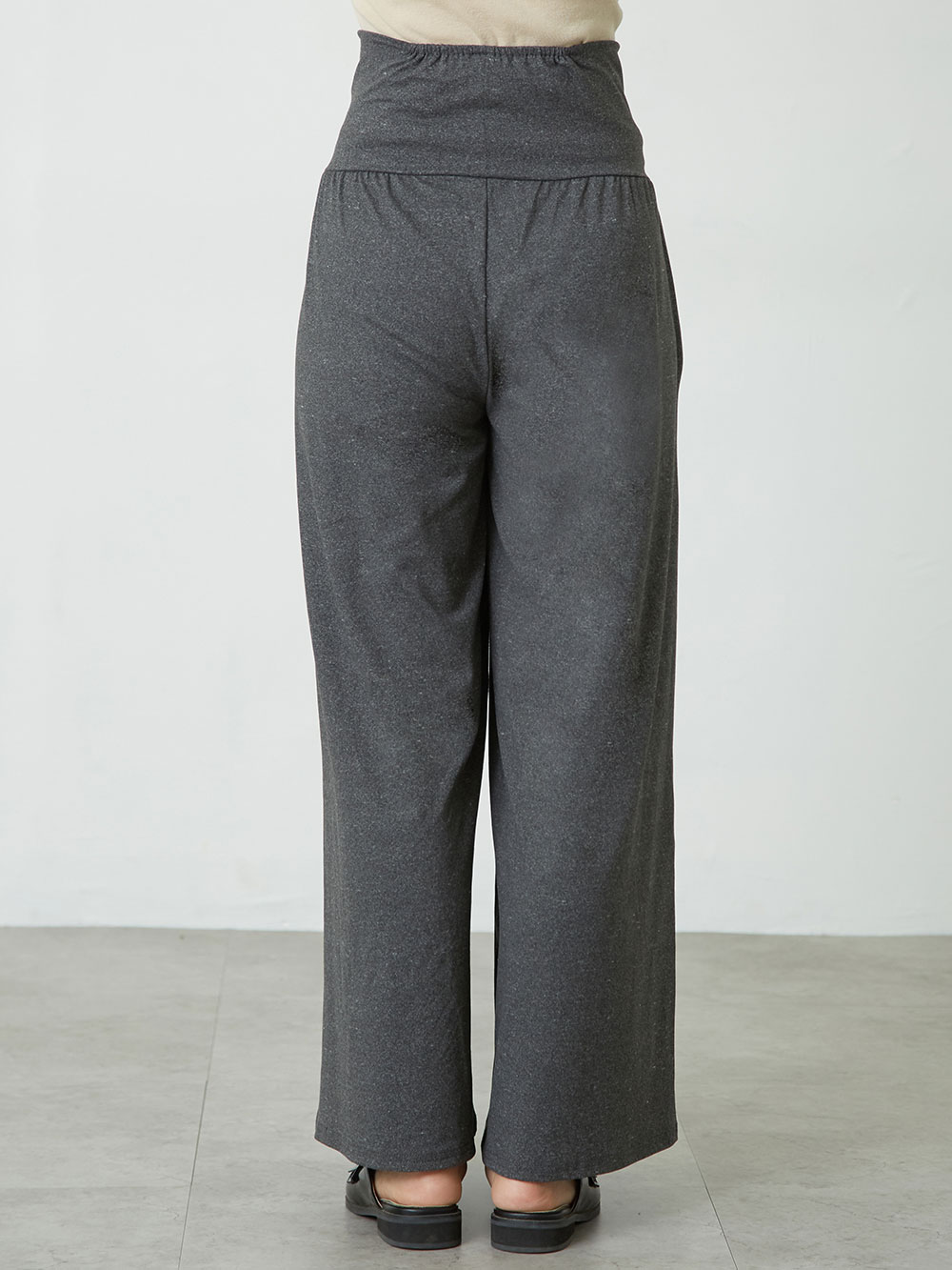 マタニティ パンツ|fairy（フェアリー）両面ピーチ起毛らくちんワイドパンツ　マタニティ・産後【出産後も長く使える】