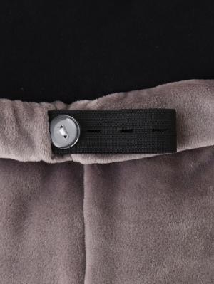 マタニティ パンツ|fairy(フェアリー)腹巻付きらくちんベロアパンツ マタニティ・産後【出産後も長く使える】