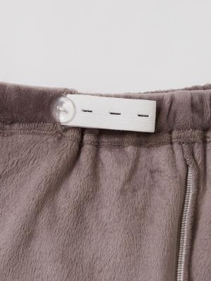 マタニティ パジャマ・ルームウェア|fairy（フェアリー）【セット】長袖ストレッチベロアオープンカラーパジャマ　マタニティ・授乳パジャマ