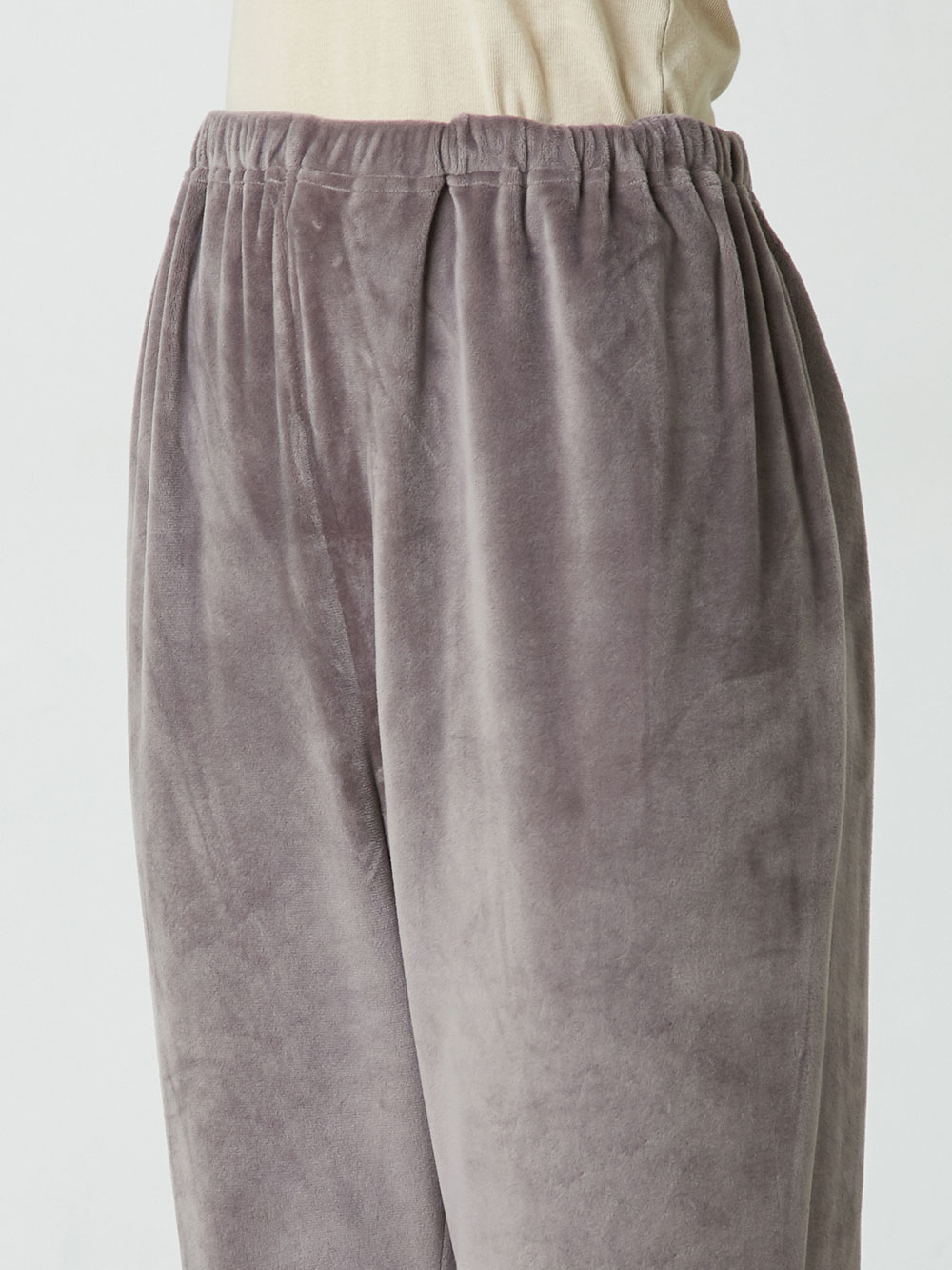 マタニティ パジャマ・ルームウェア|fairy（フェアリー）【セット】長袖ストレッチベロアオープンカラーパジャマ　マタニティ・授乳パジャマ