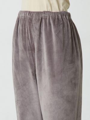 マタニティ パジャマ・ルームウェア|fairy（フェアリー）【セット】長袖ストレッチベロアオープンカラーパジャマ　マタニティ・授乳パジャマ