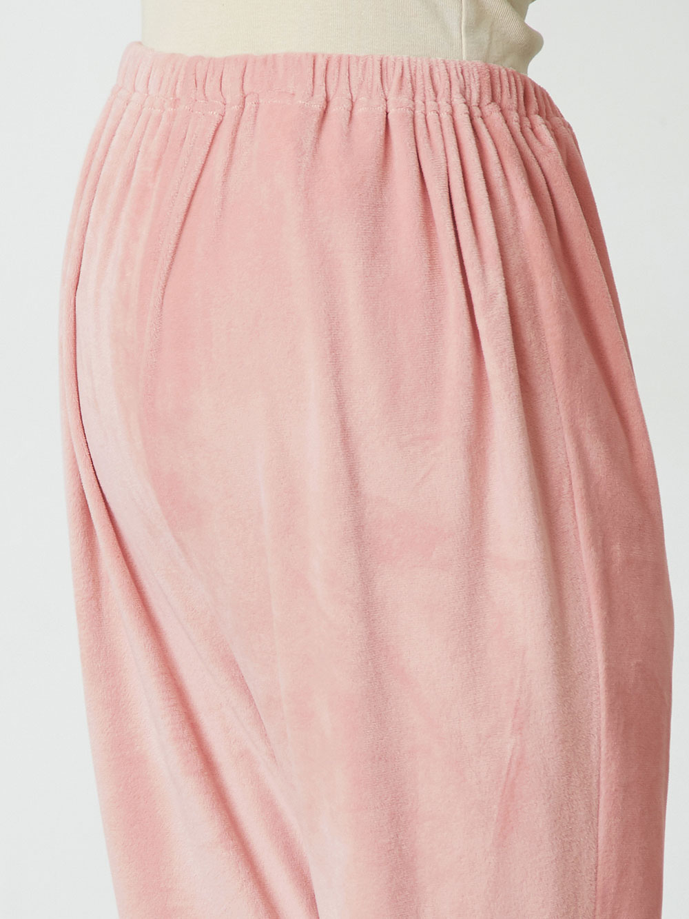 マタニティ パジャマ・ルームウェア|fairy（フェアリー）【セット】長袖ストレッチベロアラウンドカラーパジャマ　マタニティ・授乳パジャマ