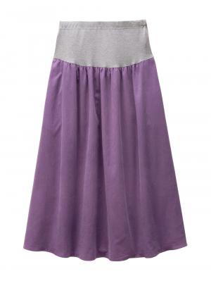 マタニティ スカート|コーデュロイギャザースカート　マタニティ・産後【出産後も長く使える】|パープル