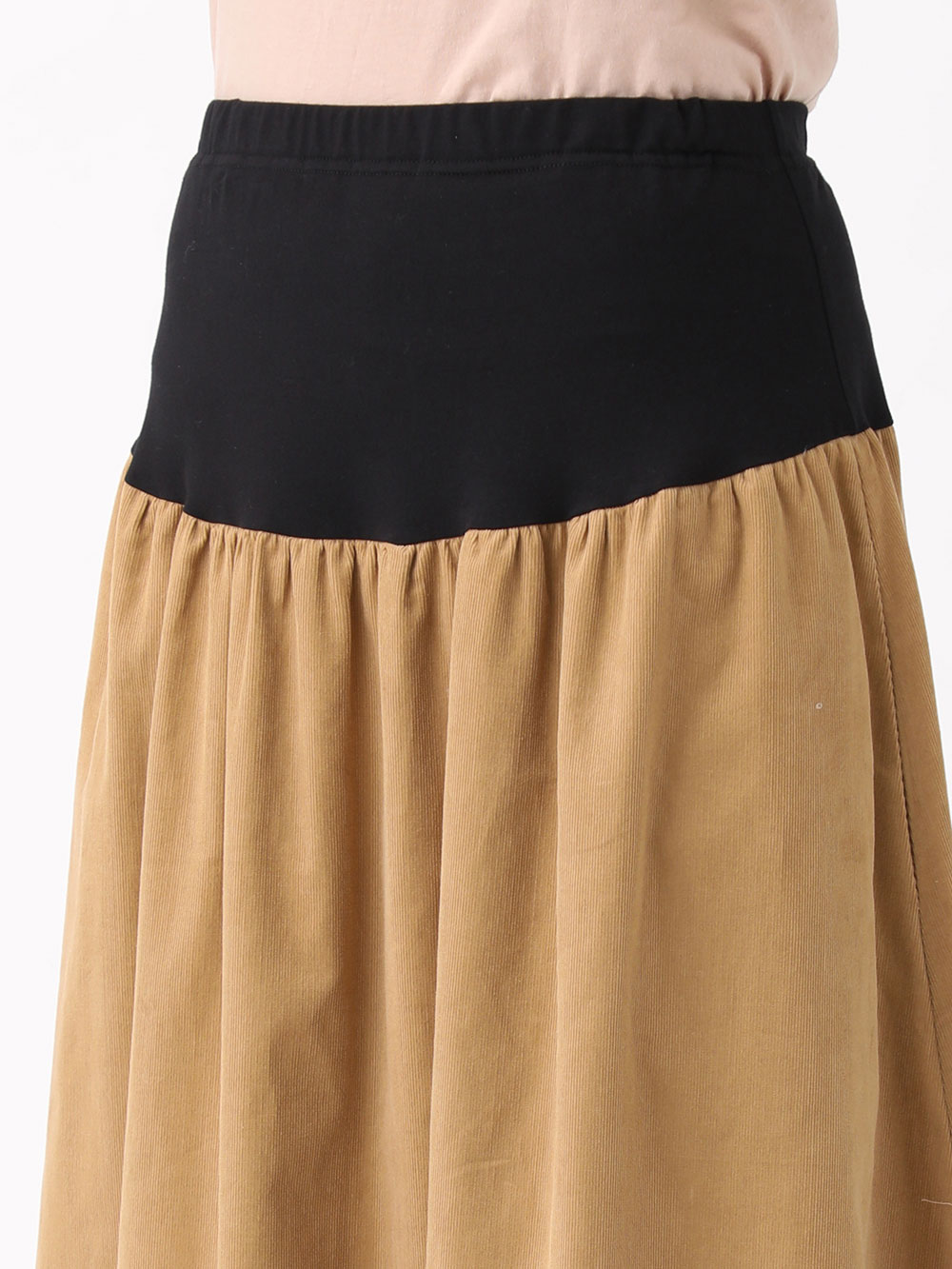 マタニティ スカート|コーデュロイギャザースカート　マタニティ・産後【出産後も長く使える】