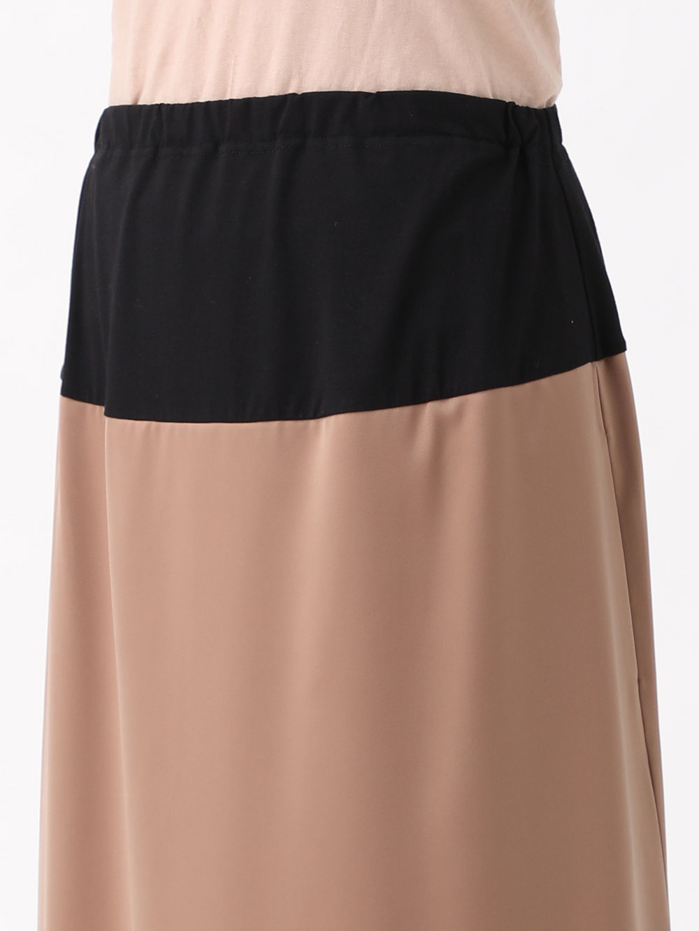 マタニティ スカート|【あったか～い。冬支度セール対象】サテンセミフレアロングスカートマタニティ・産後対応【出産後も長く使える】