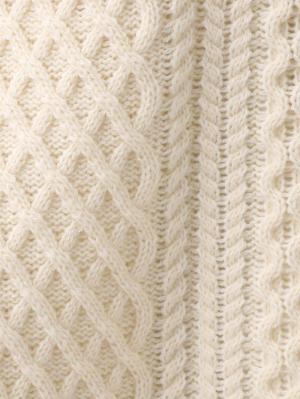 マタニティ トップス|授乳も便利なケーブルニットベスト　マタニティ・授乳服【出産後も長く使える】