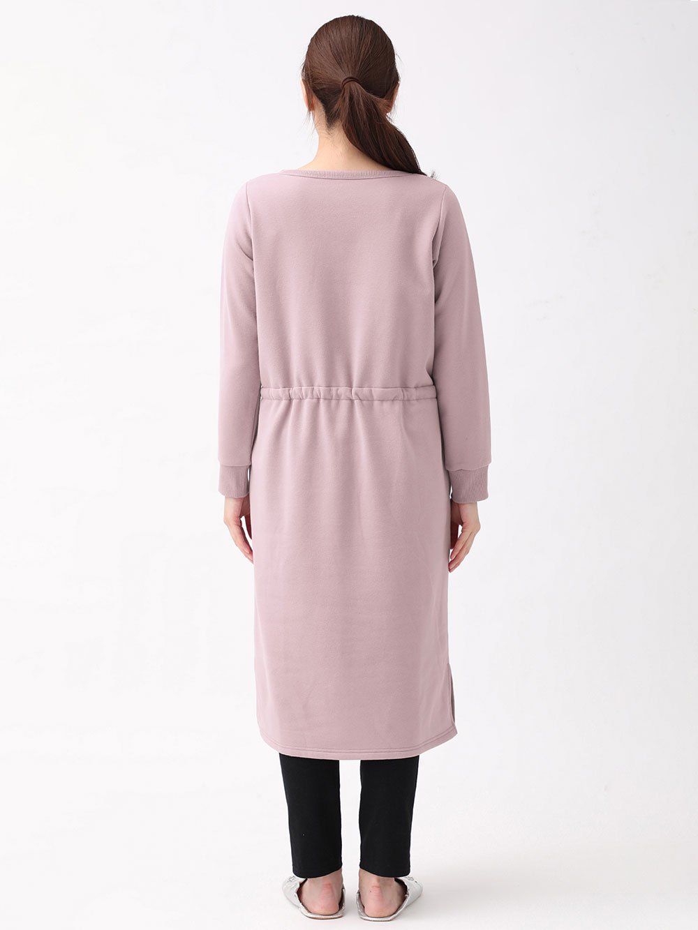 マタニティ パジャマ・ルームウェア|【セット】ミニ裏毛裏起毛切替ワンピ&産後も使えるレギンスパジャマ　マタニティ・授乳パジャマ