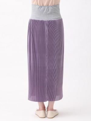 マタニティ スカート|フリーカットできるサテンプリーツタイトスカート　マタニティ・産後【出産後も長く使える】