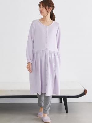 マタニティ パジャマ・ルームウェア|接結ガーゼ前開きワンピース×産後も使えるレギンスパジャマ　マタニティ・授乳パジャマ