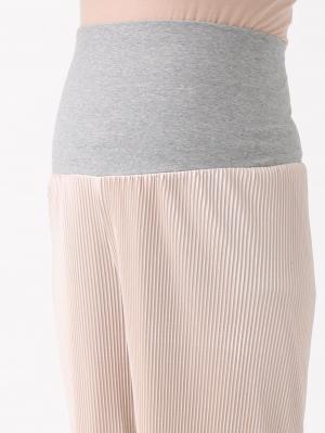 マタニティ パンツ|【裾が床につかない機能付】フリーカットできるプリーツパンツ　マタニティ・産後【出産後も長く使える】