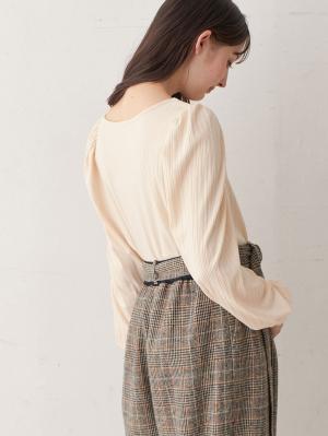 マタニティ トップス|2WAY ランダムリブカットソーボリュームスリーブトップス　マタニティ・授乳服【出産後も長く使える】