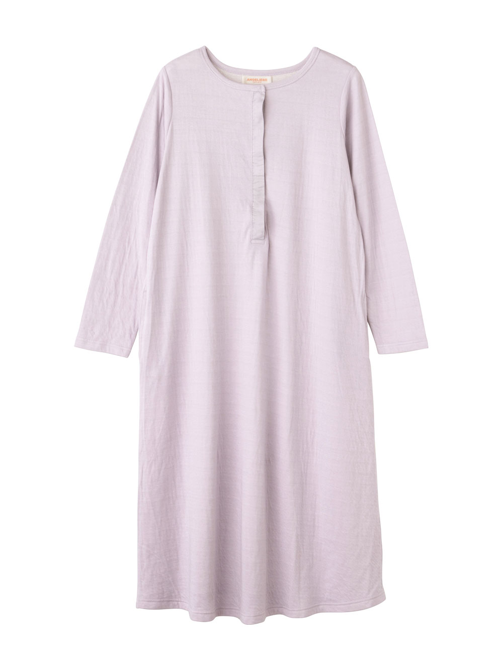 マタニティ パジャマ・ルームウェア|接結ガーゼAラインワンピースネグリジェ　マタニティ・授乳パジャマ|ラベンダー