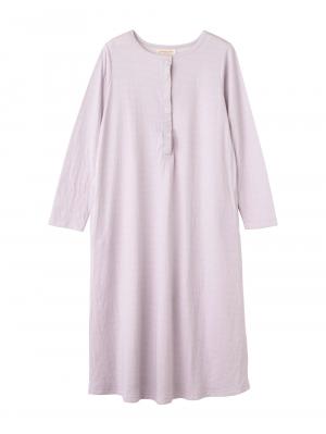 マタニティ パジャマ・ルームウェア|接結ガーゼAラインワンピースネグリジェ　マタニティ・授乳パジャマ|ラベンダー
