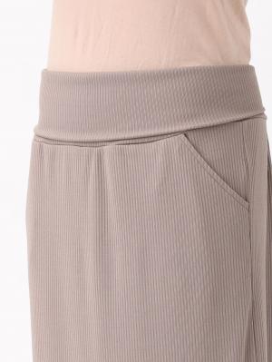 マタニティ スカート|らくちんリブタイトロングスカート　マタニティ・産後【出産後も長く使える】