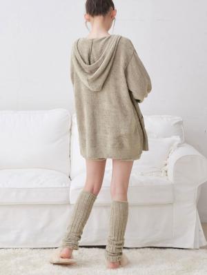 マタニティ トップス|ふんわりフェザーニットパーカー マタニティ・授乳服【出産後も長く使える】