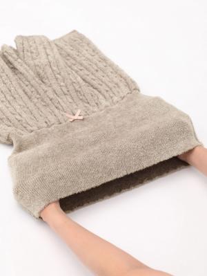 マタニティ パンツ|【セット】ふんわりフェザーニットショートパンツ＆レッグウォーマー　マタニティ・産後