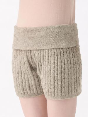 マタニティ パンツ|【セット】ふんわりフェザーニットショートパンツ＆レッグウォーマー　マタニティ・産後