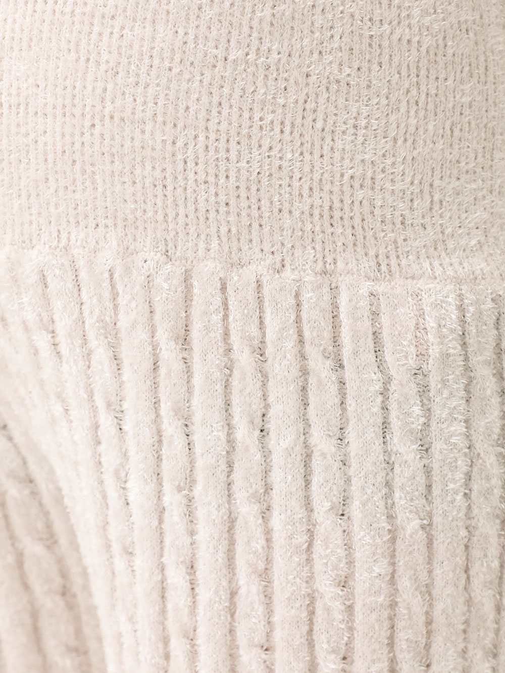 マタニティ パンツ|ふんわりフェザーニットケーブル編みロングパンツ　マタニティ・産後【出産後も長く使える】